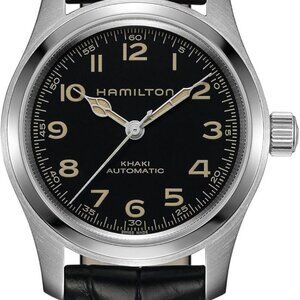 Hamilton Khaki Field Murph Automatic Black Dial Men's Watch H70605731, Black, 42